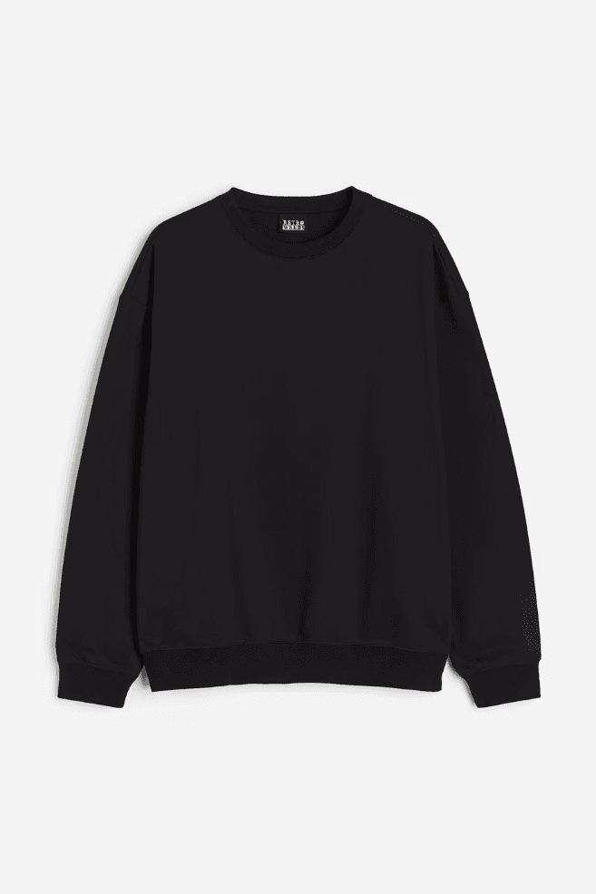 Black Oversized Sweatshirt – Premium Comfort & Style - Image 2