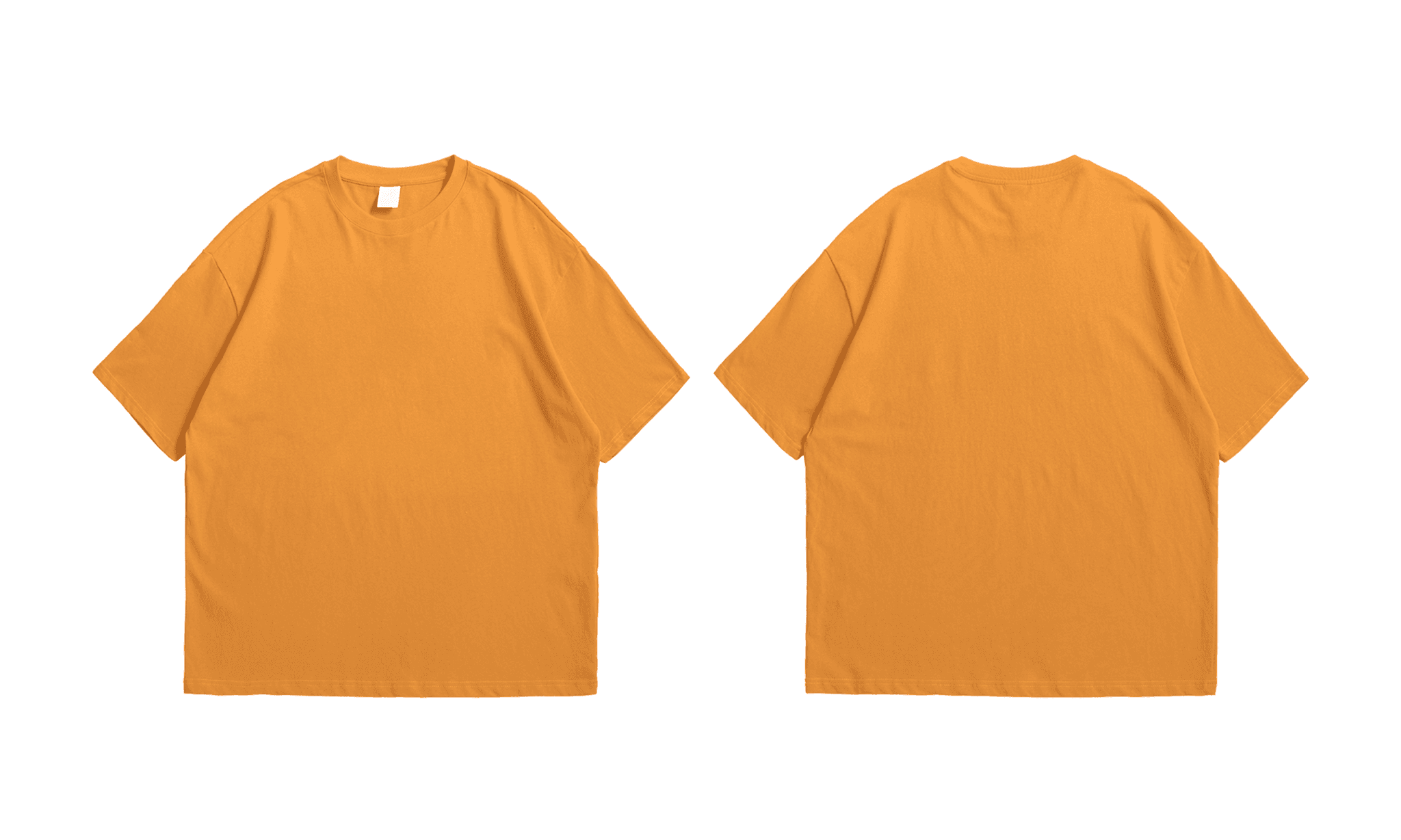 Orange Oversized Tees - Image 1