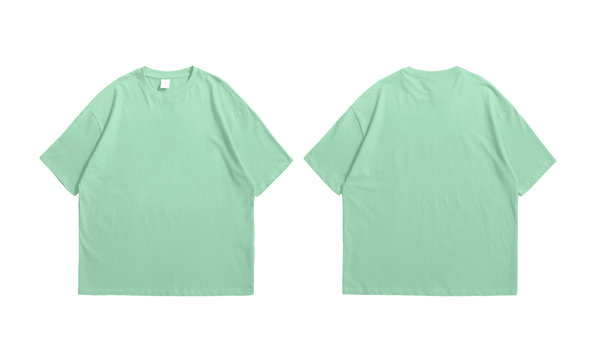 Sage Green Oversized Tees - Image 1