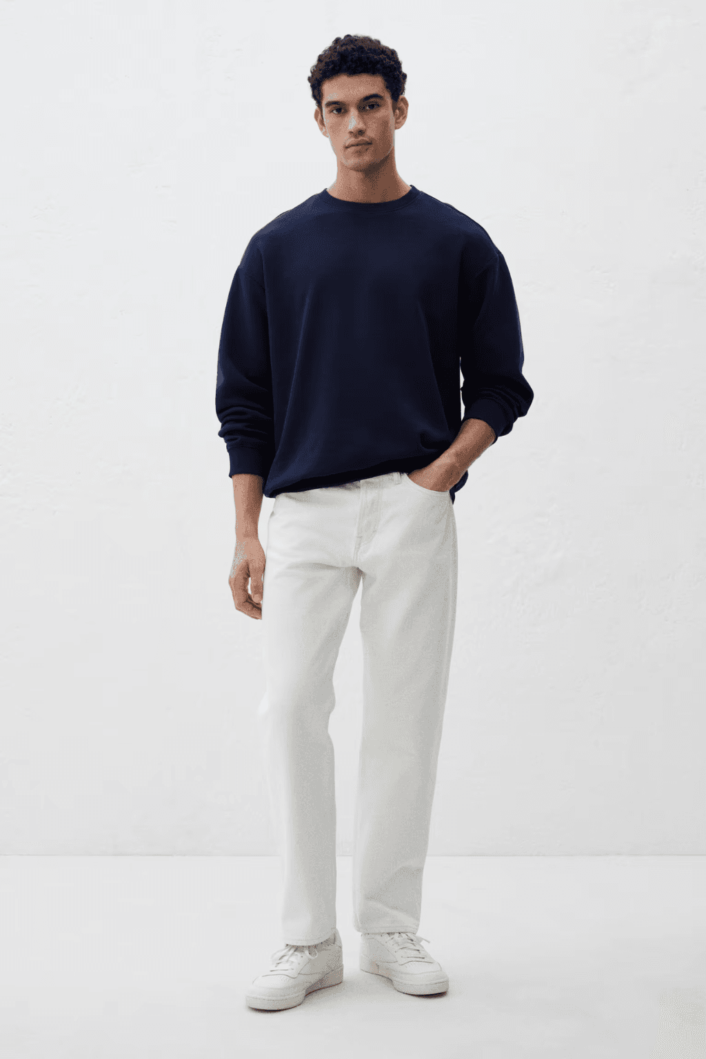Navy Oversized Sweatshirt – Premium Comfort & Style - Image 6