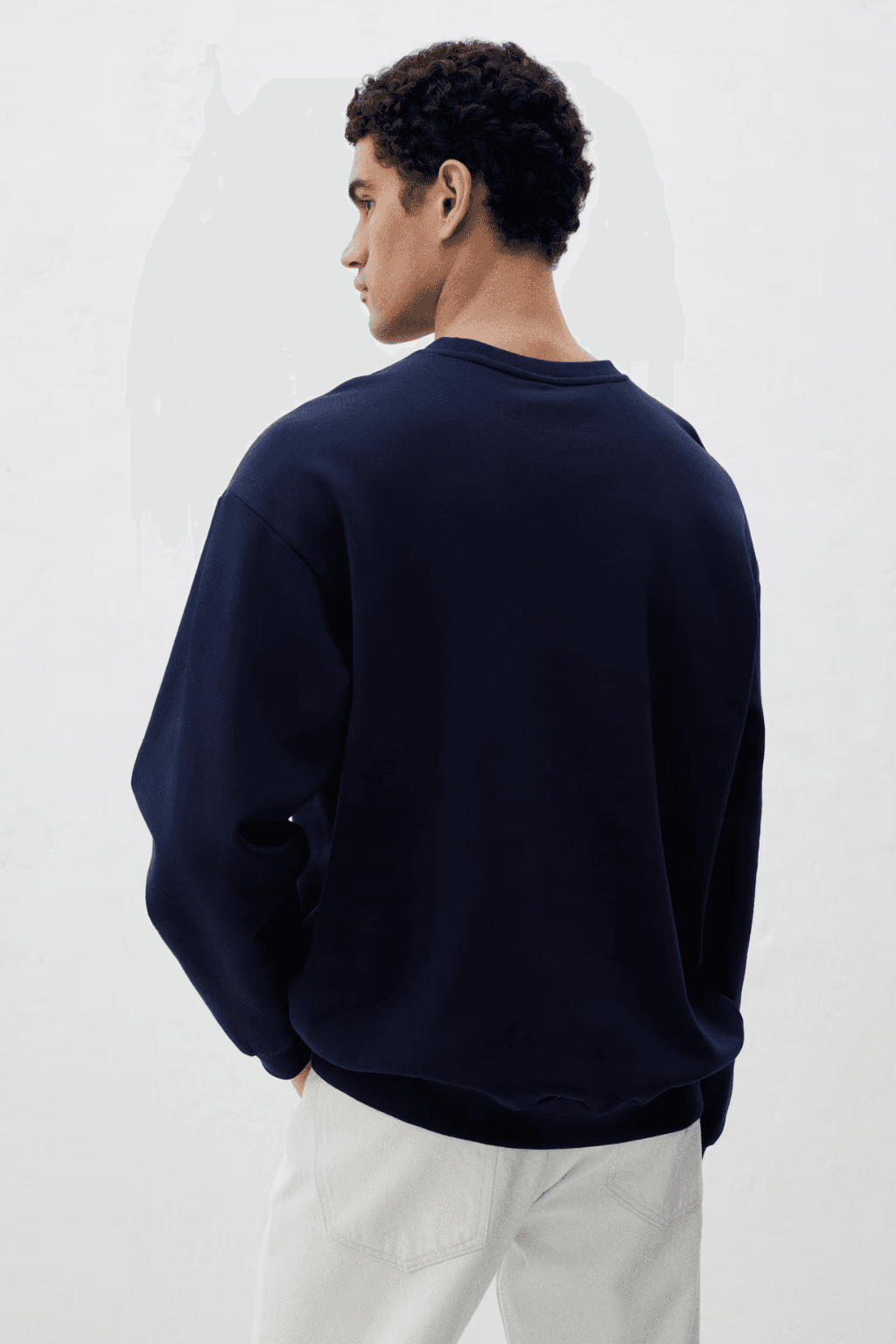 Navy Oversized Sweatshirt – Premium Comfort & Style - Image 3
